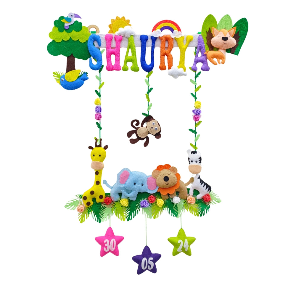 Animal Kingdom | Personalised Felt Kids Hanging