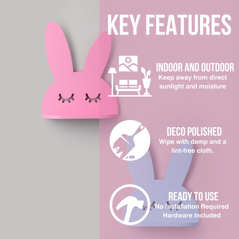 Bunny Wall Shelf | Kids Room Decor