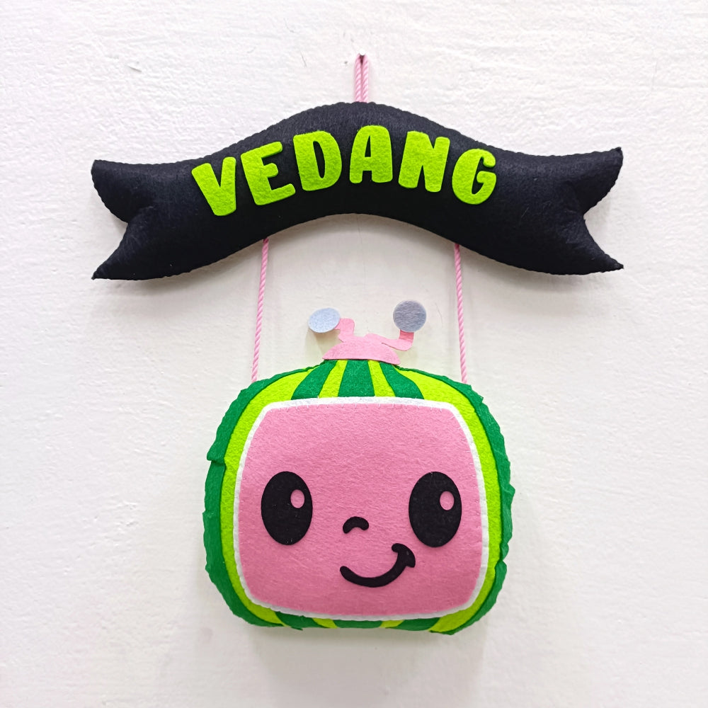 Cocomelon | Personalised Felt Kids Small Hanging