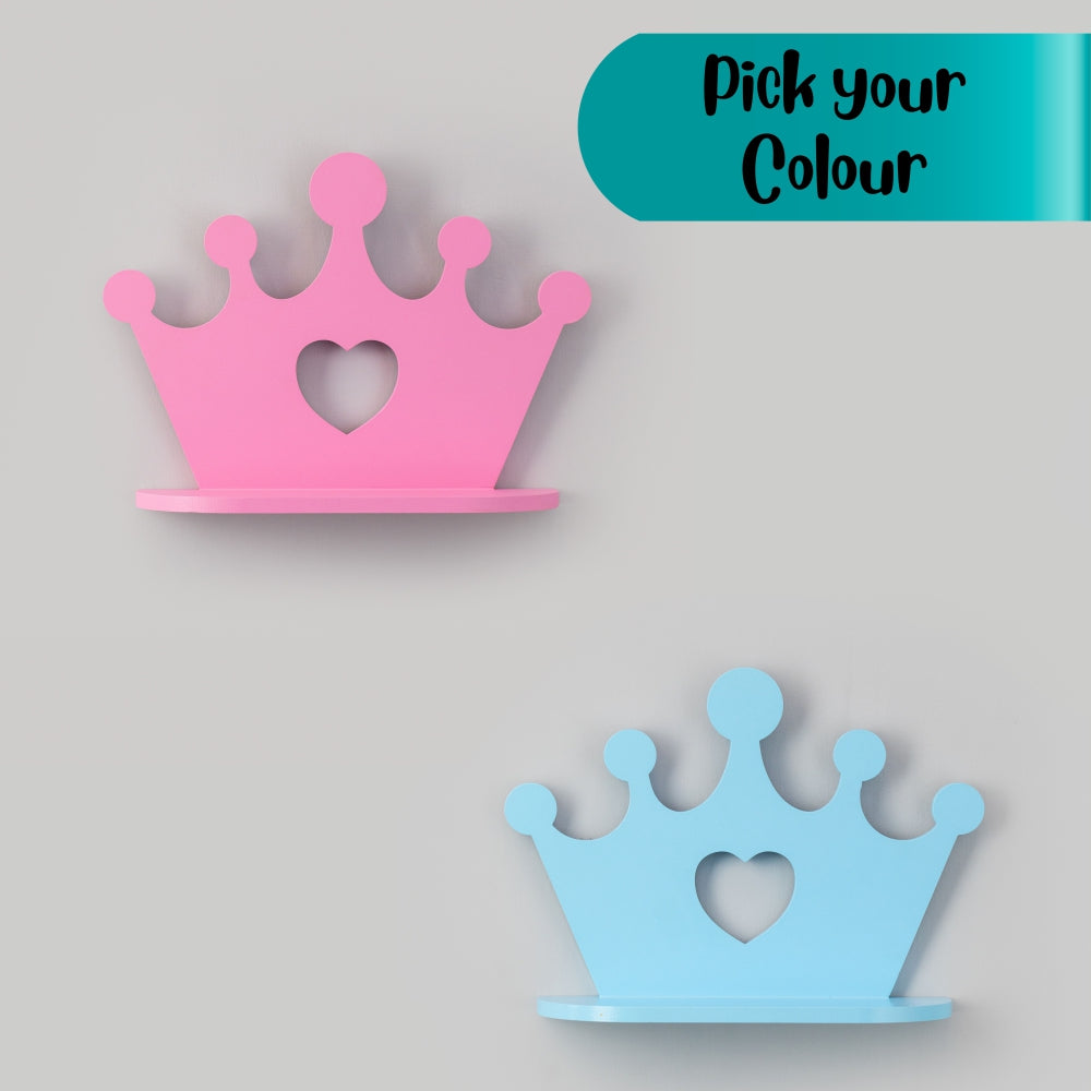 Crown Wall Shelf | Kids Room Decor