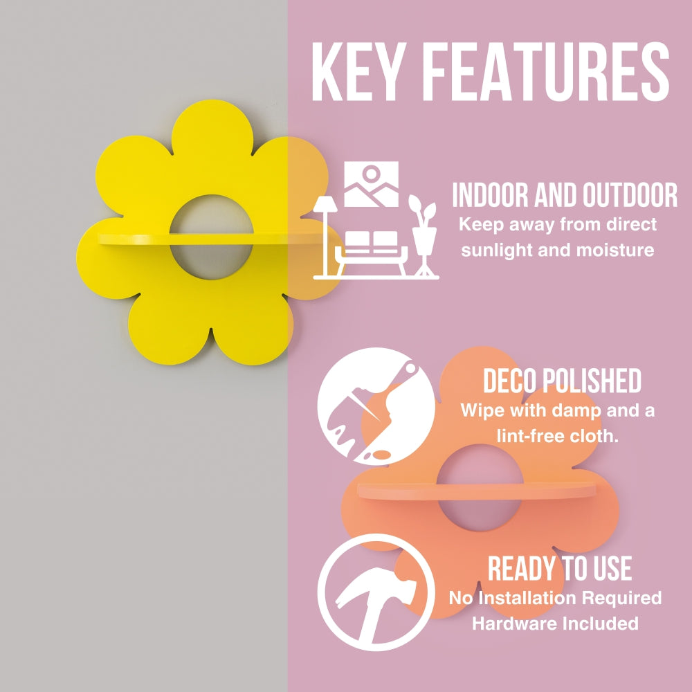 Daisy Wall Shelf | Kids Room Decor