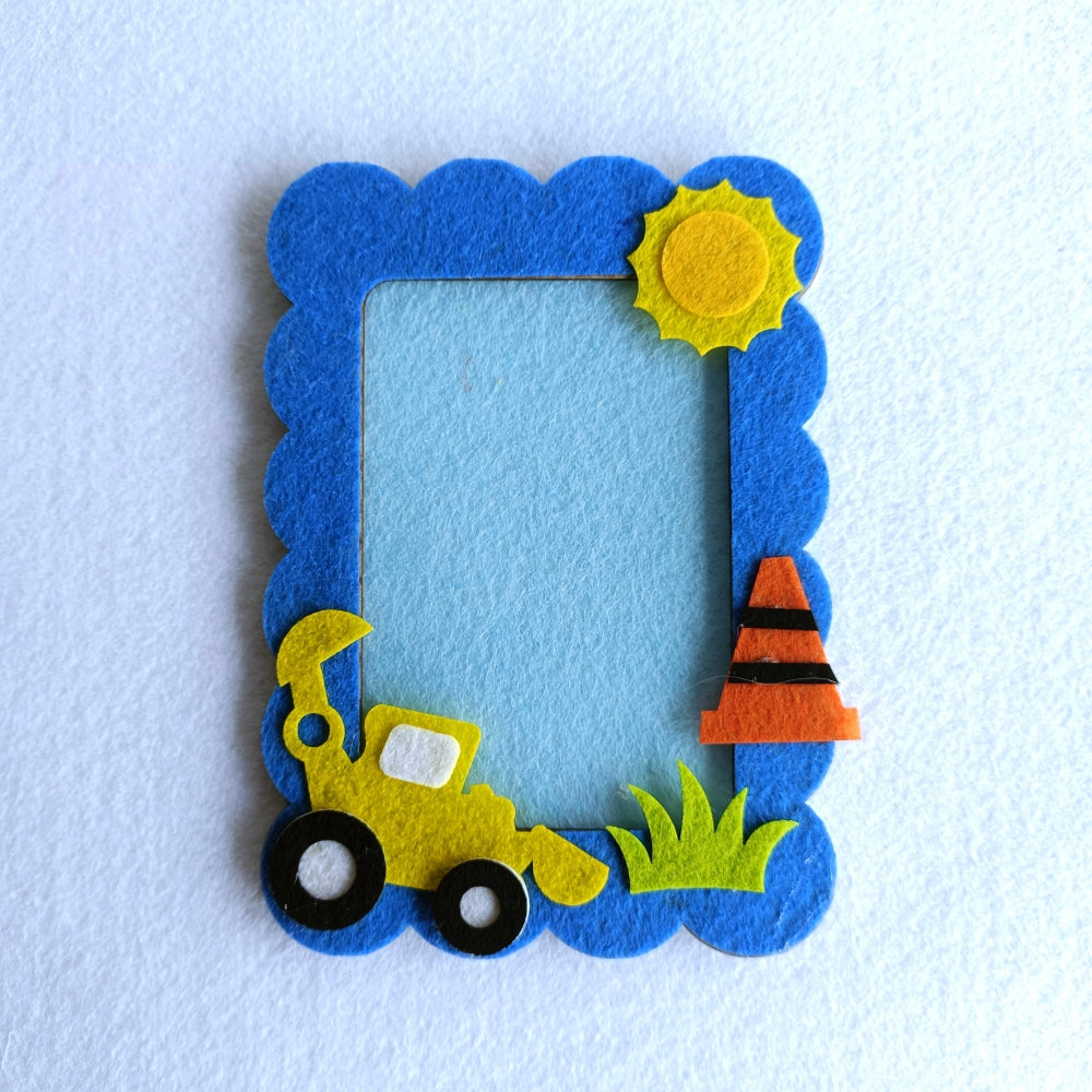 Little Builder | Personalised Magnetic Felt Photo Frame