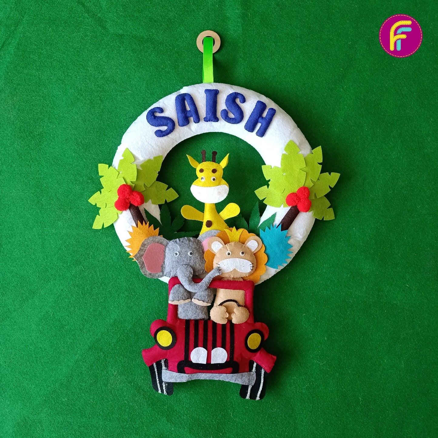 Jeep Hanging | Personalised Felt Kids Hanging