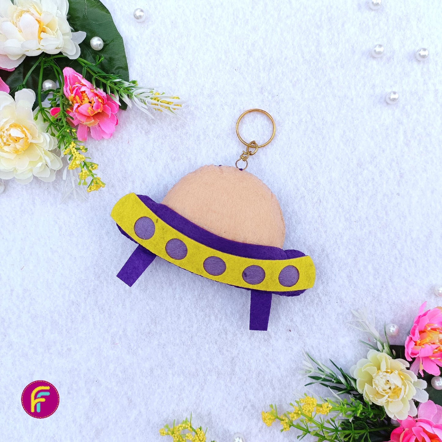 Spaceship Keychain