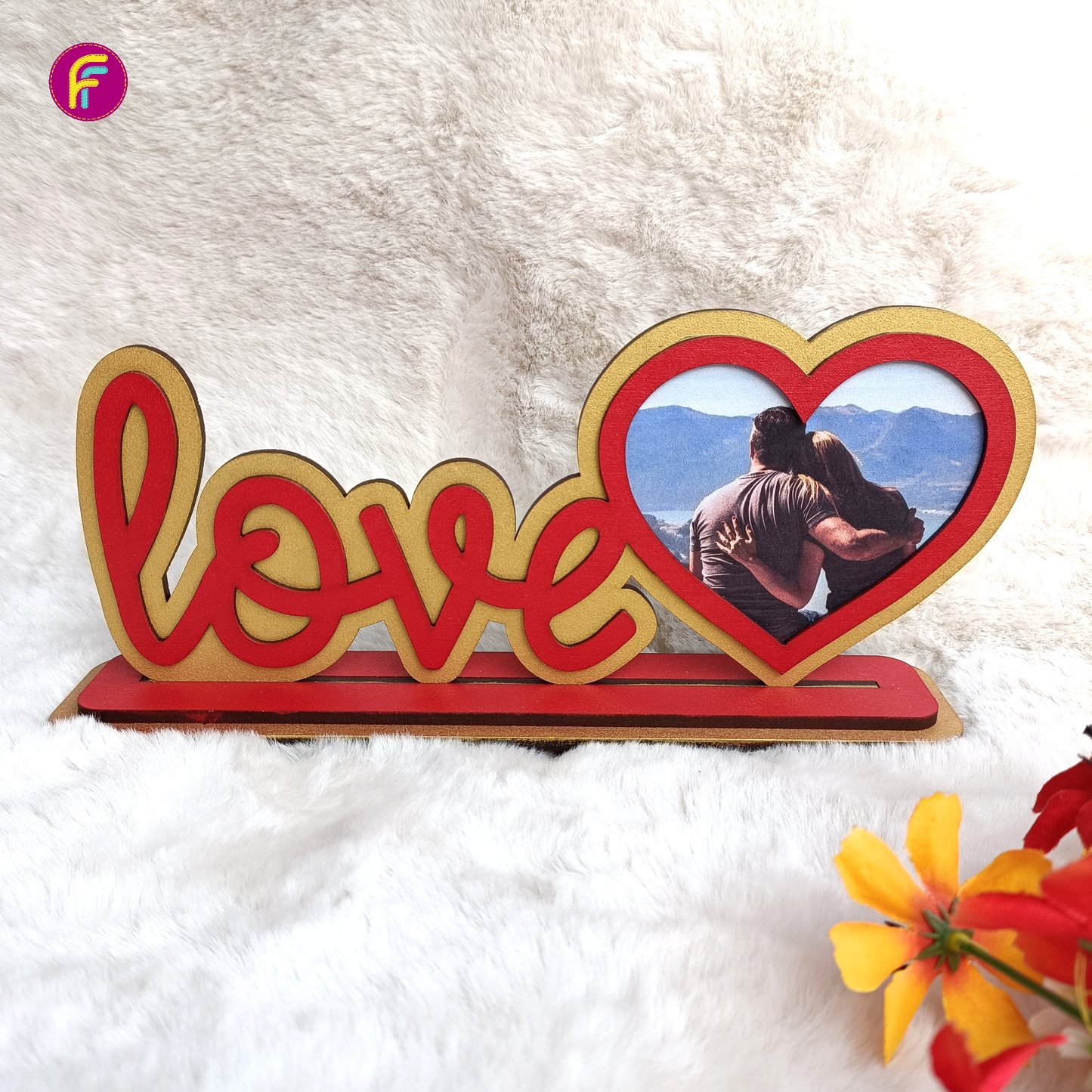 Love Table Top with Photoframe