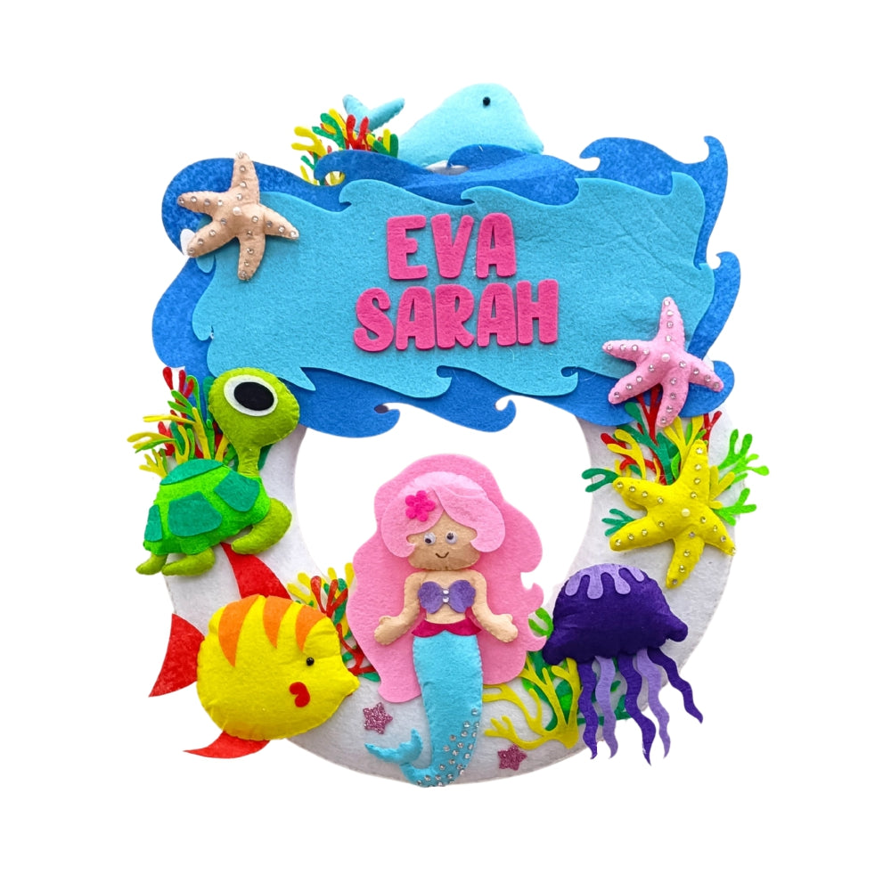 Mermaid Dream | Personalised Felt Kids Hanging