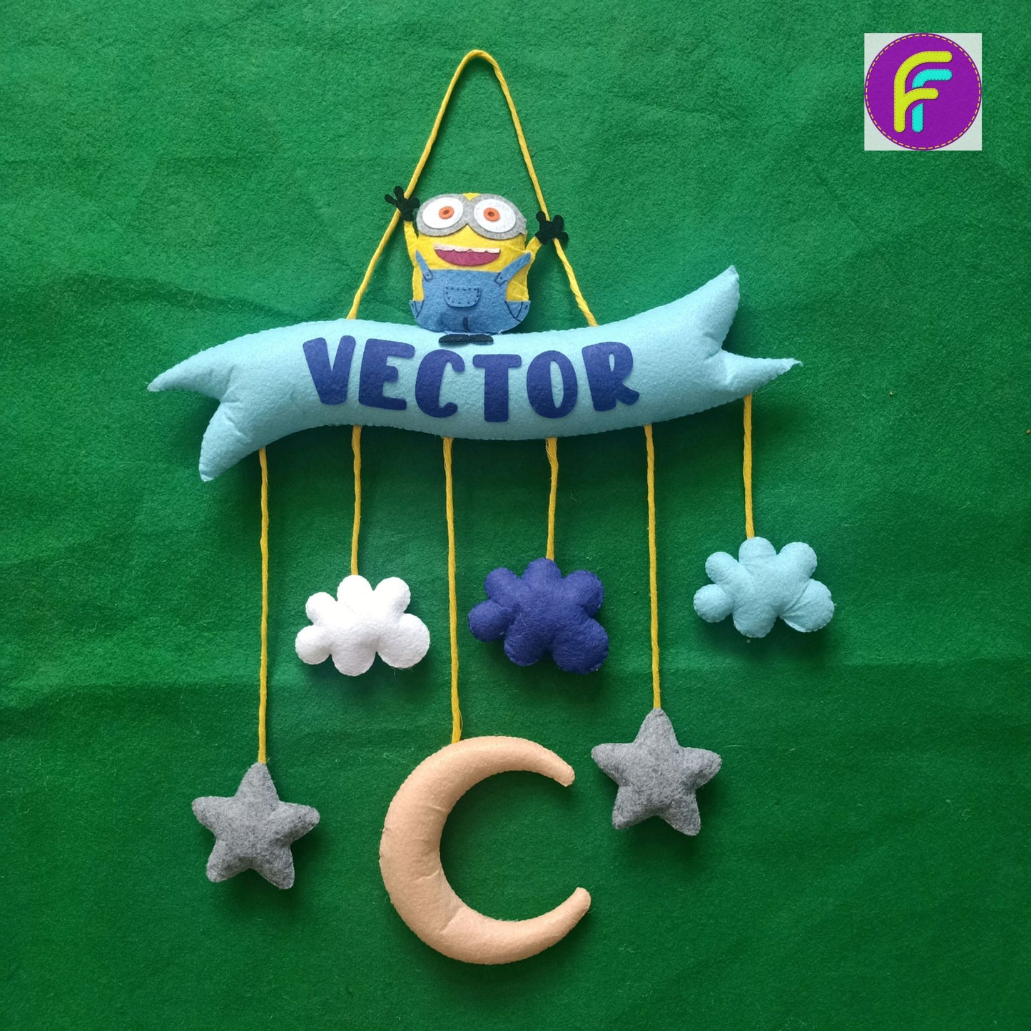 Minion | Personalised Felt Kids Banner Hanging