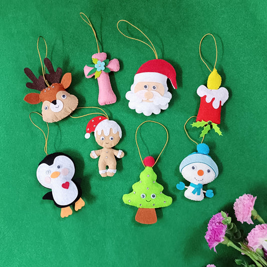 Set of 8 Christmas Ornaments