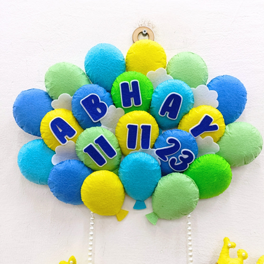 Prince on White Horse | Personalised Felt Kids Hanging | Premium Range