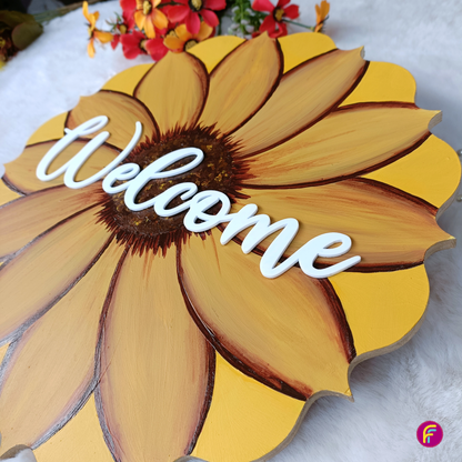 Welcome Home with Shining Sunflower