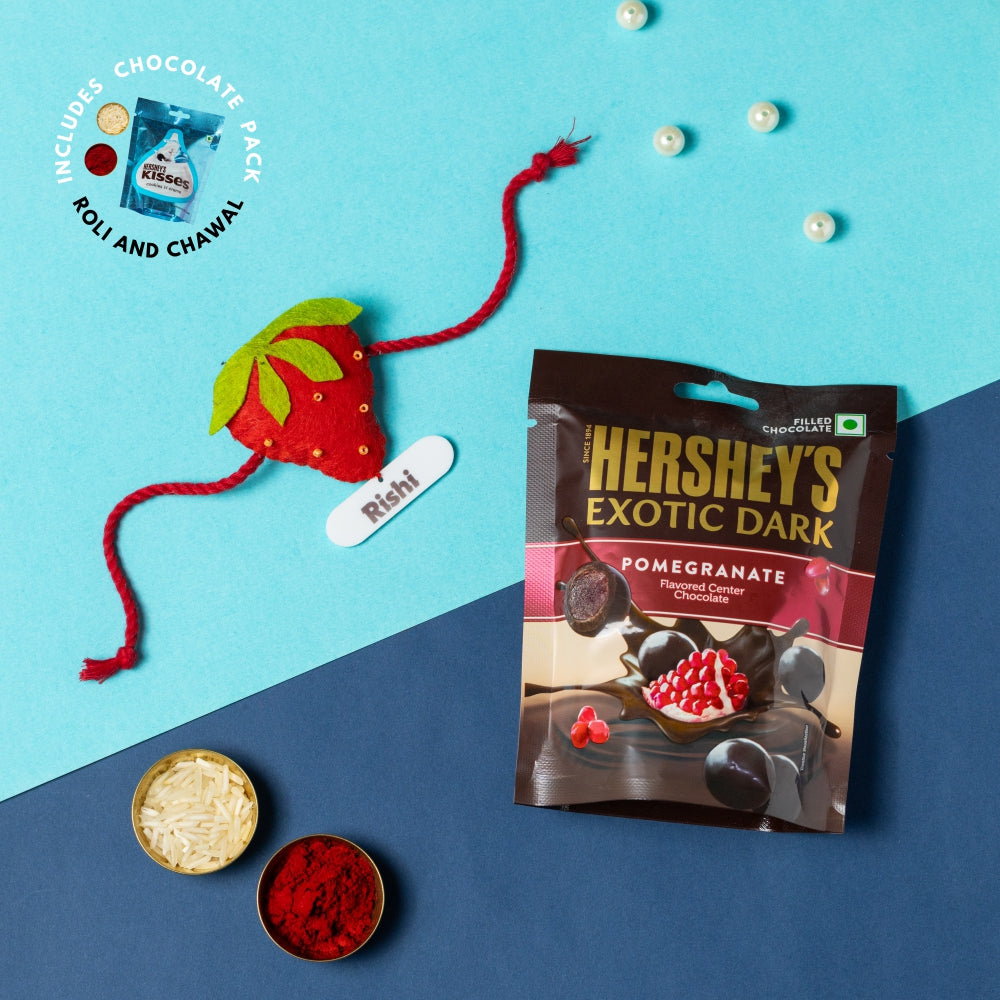 Koala Hanging with Personalised Rakhi, Chocolates, Roli and Chawal | Rakhi Hamper