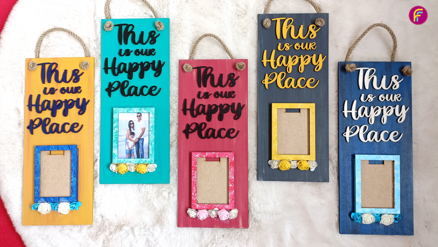 This Is My Happy Place Wall Decor with Photo Frame