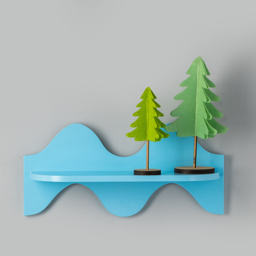 Wavy Wall Shelf | Kids Room Decor