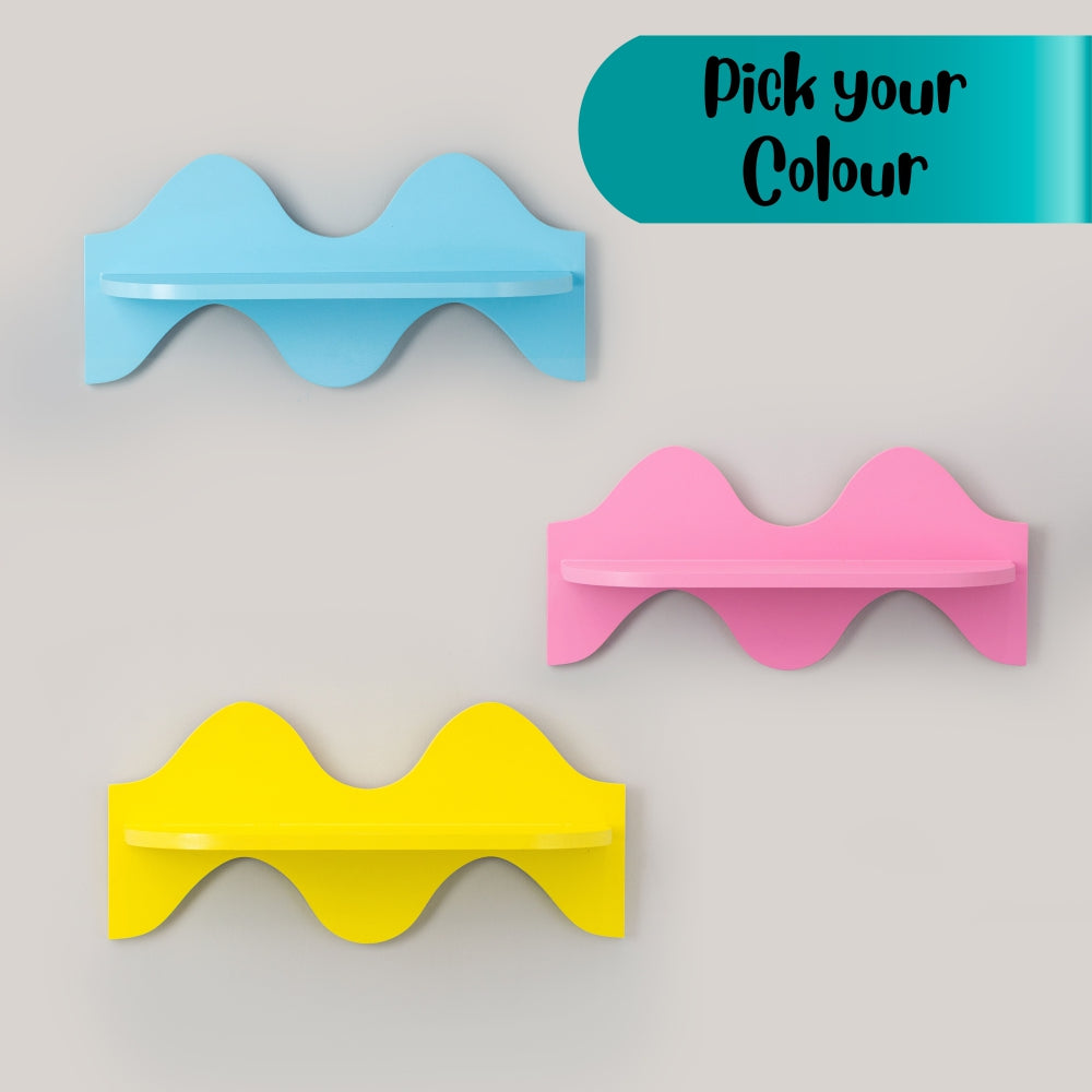 Wavy Wall Shelf | Kids Room Decor