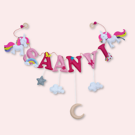 Magical Unicorns & Rainbow | Personalised Bunting for kids