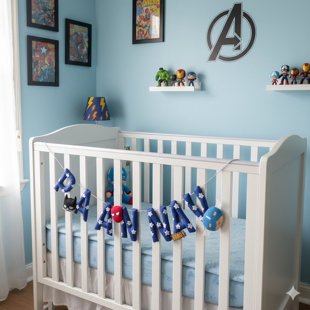 Superhero Garland | Personalised Bunting for kids