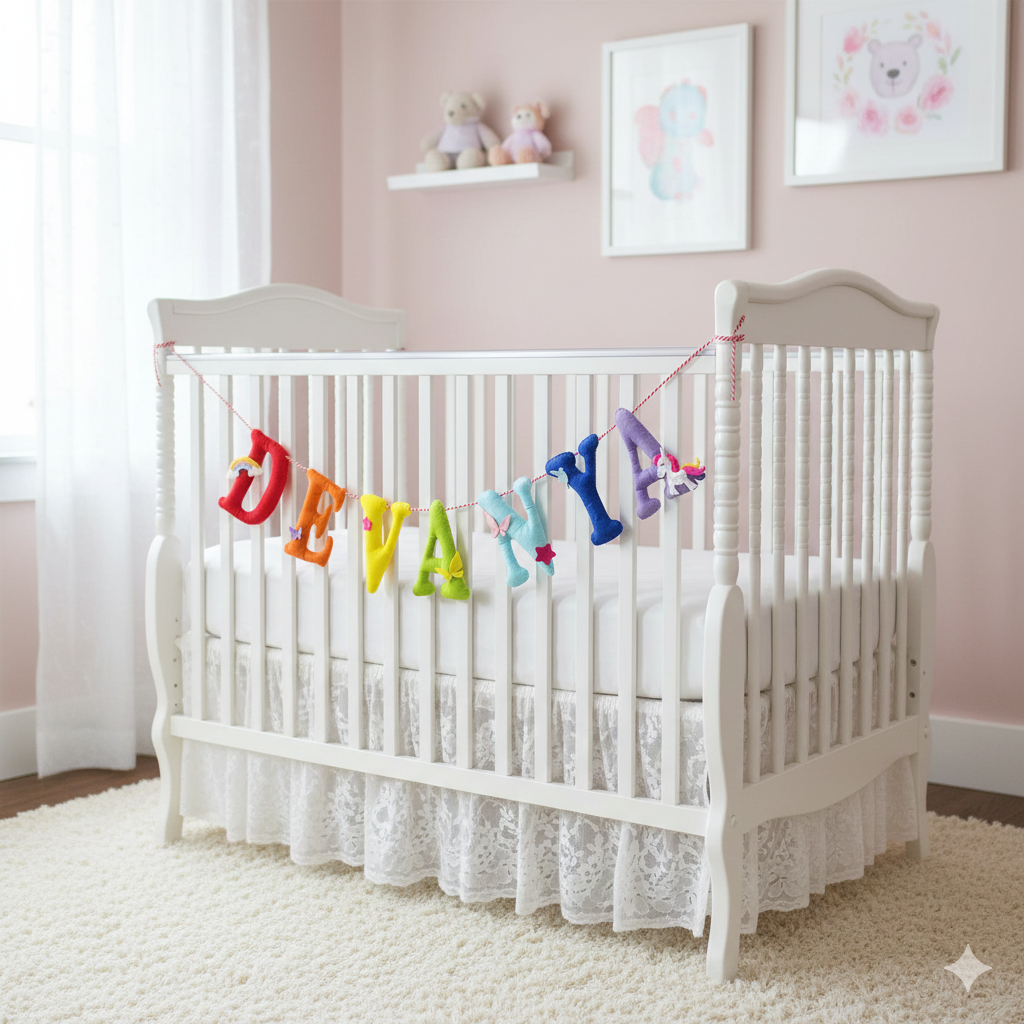 Unicorns and Rainbow Garland | Personalised Bunting for kids