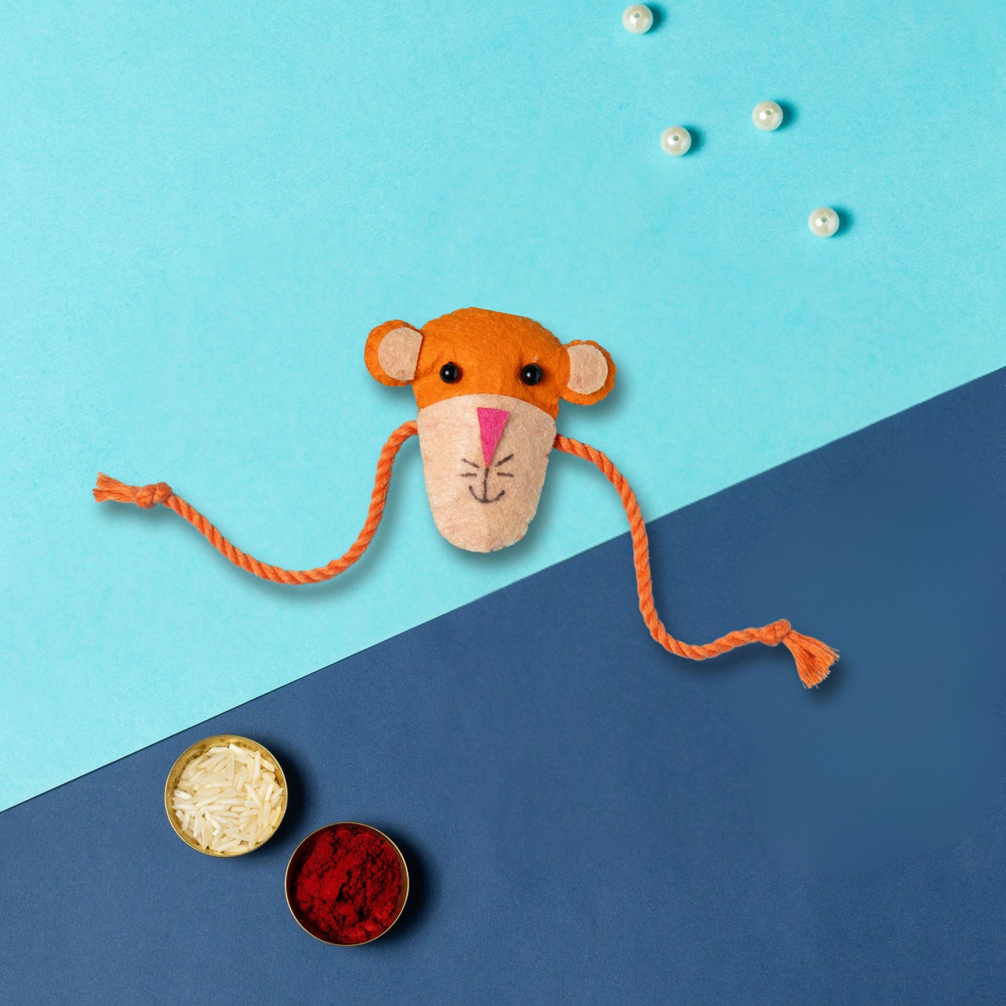 Tiger Orange Rakhi | Non Personalised Kids Rakhi
