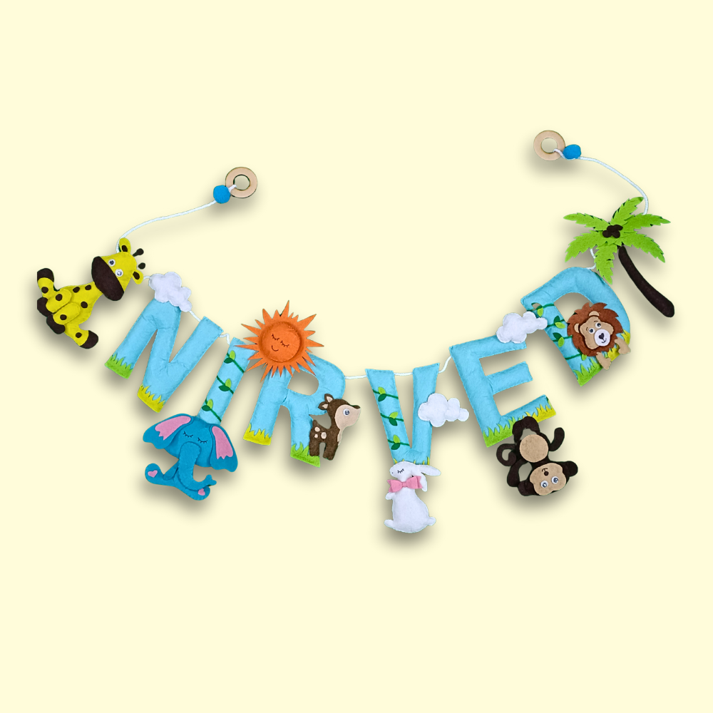 Animals In the Jungle | Personalised Bunting for kids