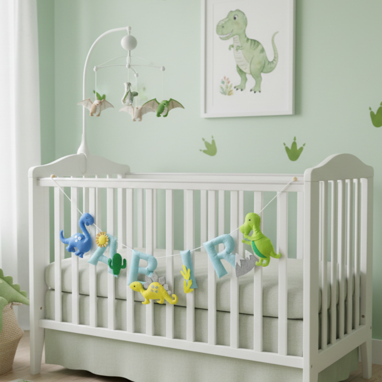 Dino Name Garland | Personalised Bunting for kids