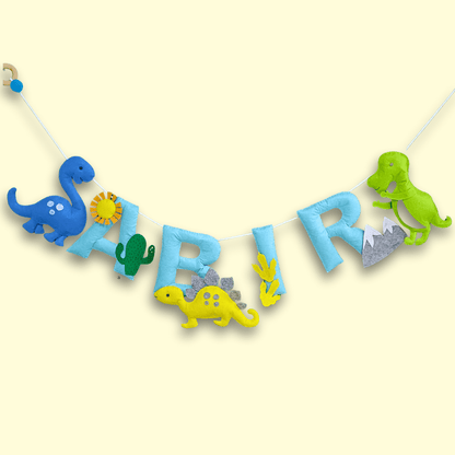 Dino Name Garland | Personalised Bunting for kids