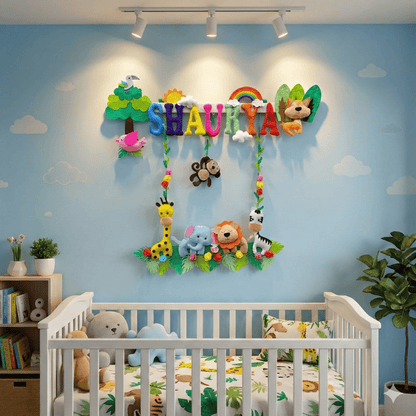 Animal Kingdom | Personalised Felt Kids Hanging