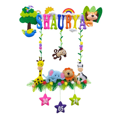 Animal Kingdom | Personalised Felt Kids Hanging
