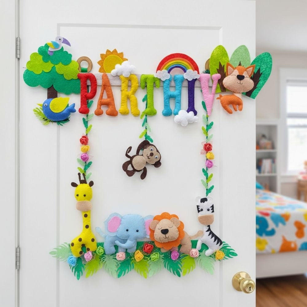 Animal Kingdom | Personalised Felt Kids Hanging