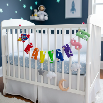 Spaceship in the Sky | Personalised Bunting for kids