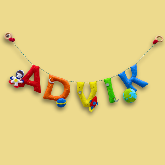 Little Astronauts | Rainbow Colours | Personalised Bunting for kids