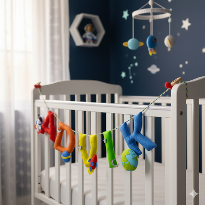 Little Astronauts | Rainbow Colours | Personalised Bunting for kids