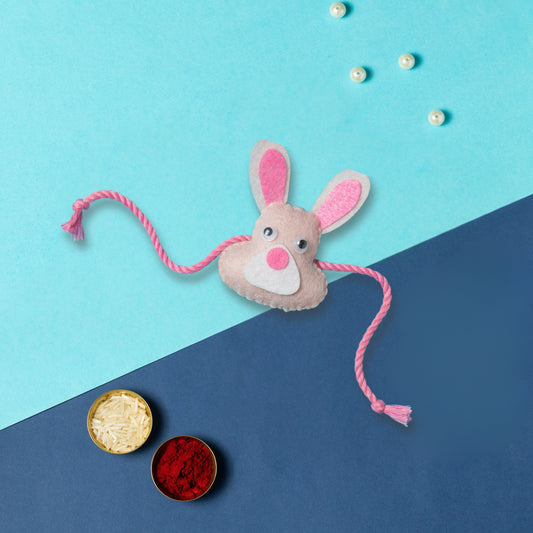 Cute Bunny Rakhi | Non Personalised Kids Rakhi
