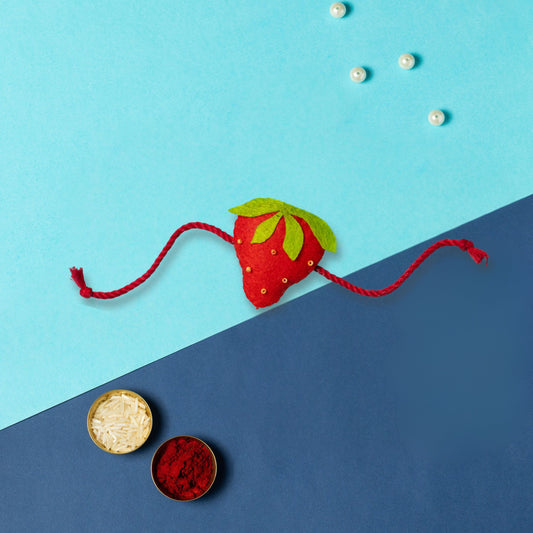 Strawberry Rakhi | Non Personalised Kids Rakhi