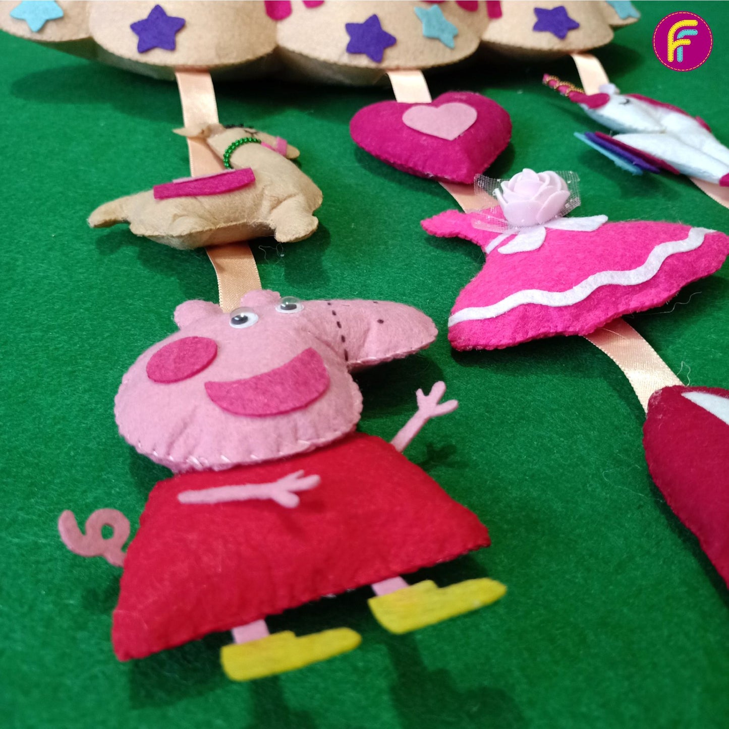 All about Girls | Personalised Felt Kids Hanging