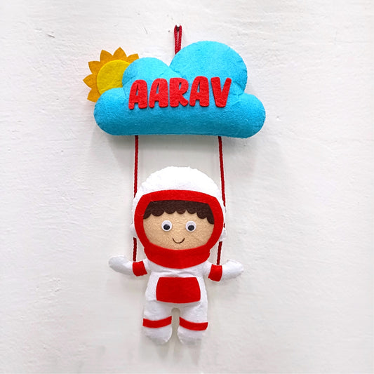 Astronaut | Personalised Felt Kids Small Hanging