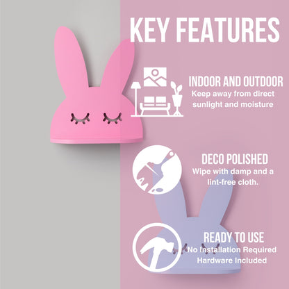 Bunny Wall Shelf | Kids Room Decor