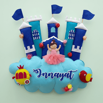 Castle Hanging | Personalised Felt Kids Hanging for Girls