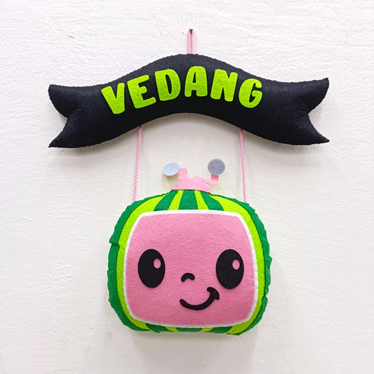 Cocomelon | Personalised Felt Kids Small Hanging