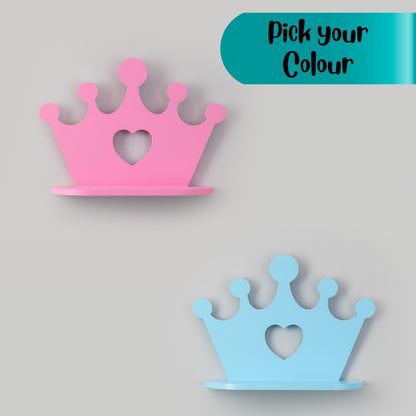 Crown Wall Shelf | Kids Room Decor