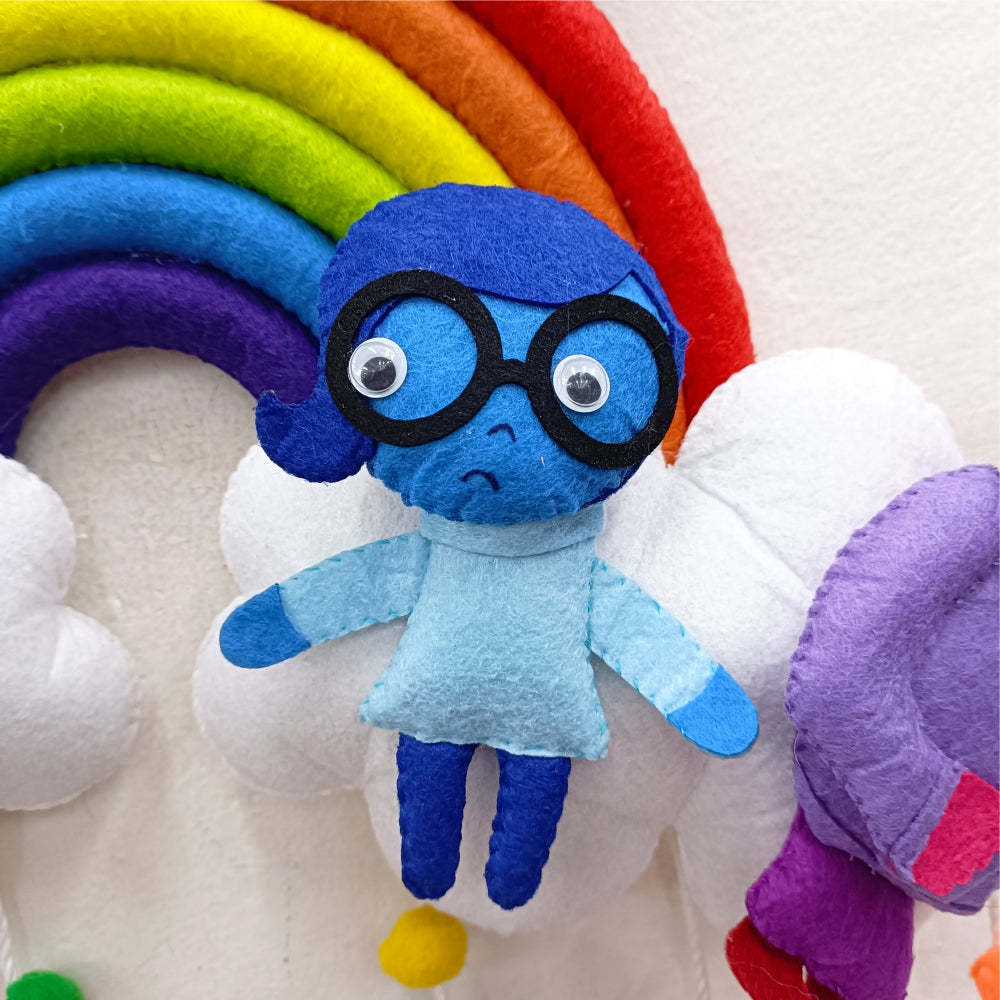 Inside Out Characters | Personalised Religious Felt Kids Hanging | Premium Range