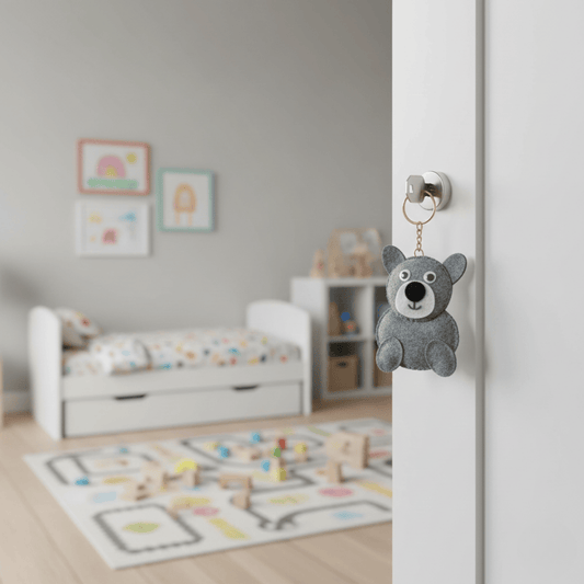 Grey Teddy Keychain | Return Gifts | Bag Tags