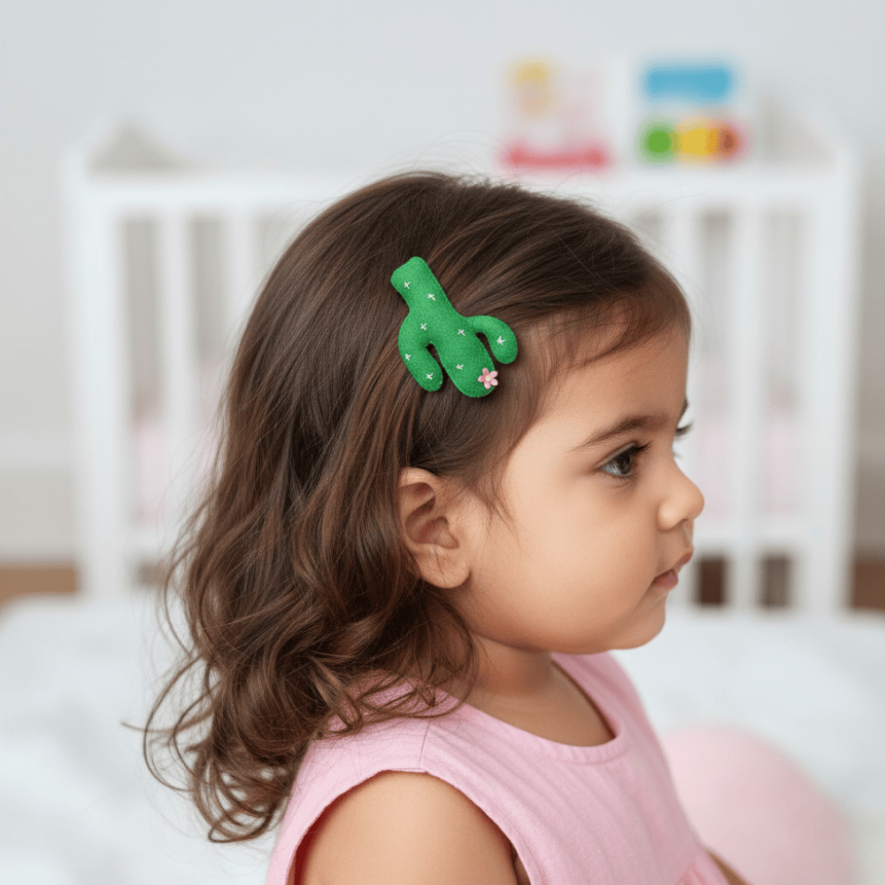 Cactus Hair Clip | Kids Hair Accessories