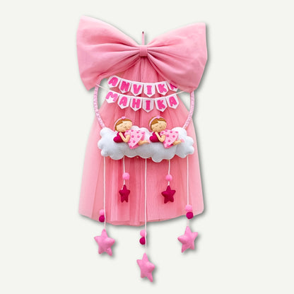 Sleeping Baby | Net Hanging | Personalised Felt Kids Room Decor