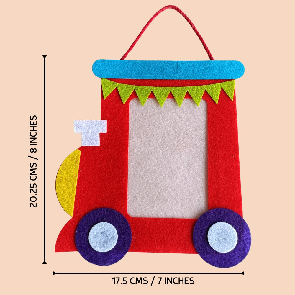 Choo Choo Train Memories | Personalised Magnetic Felt Photo Frame