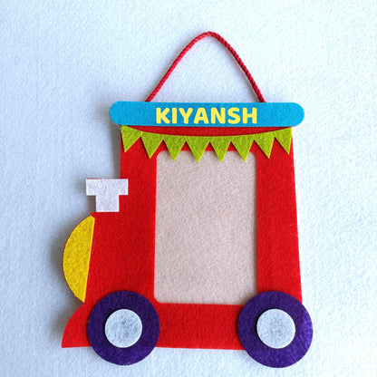 Choo Choo Train Memories | Personalised Magnetic Felt Photo Frame