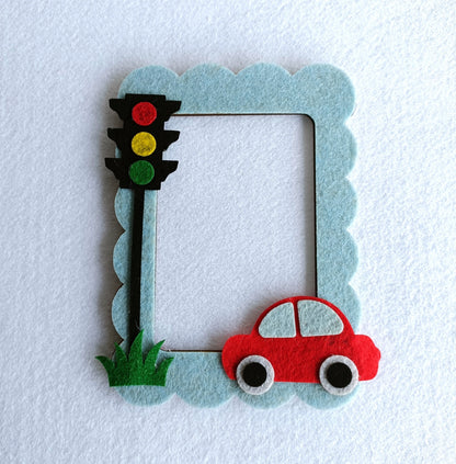 Road Trip Memories | Cars | Personalised Magnetic Felt Photo Frame