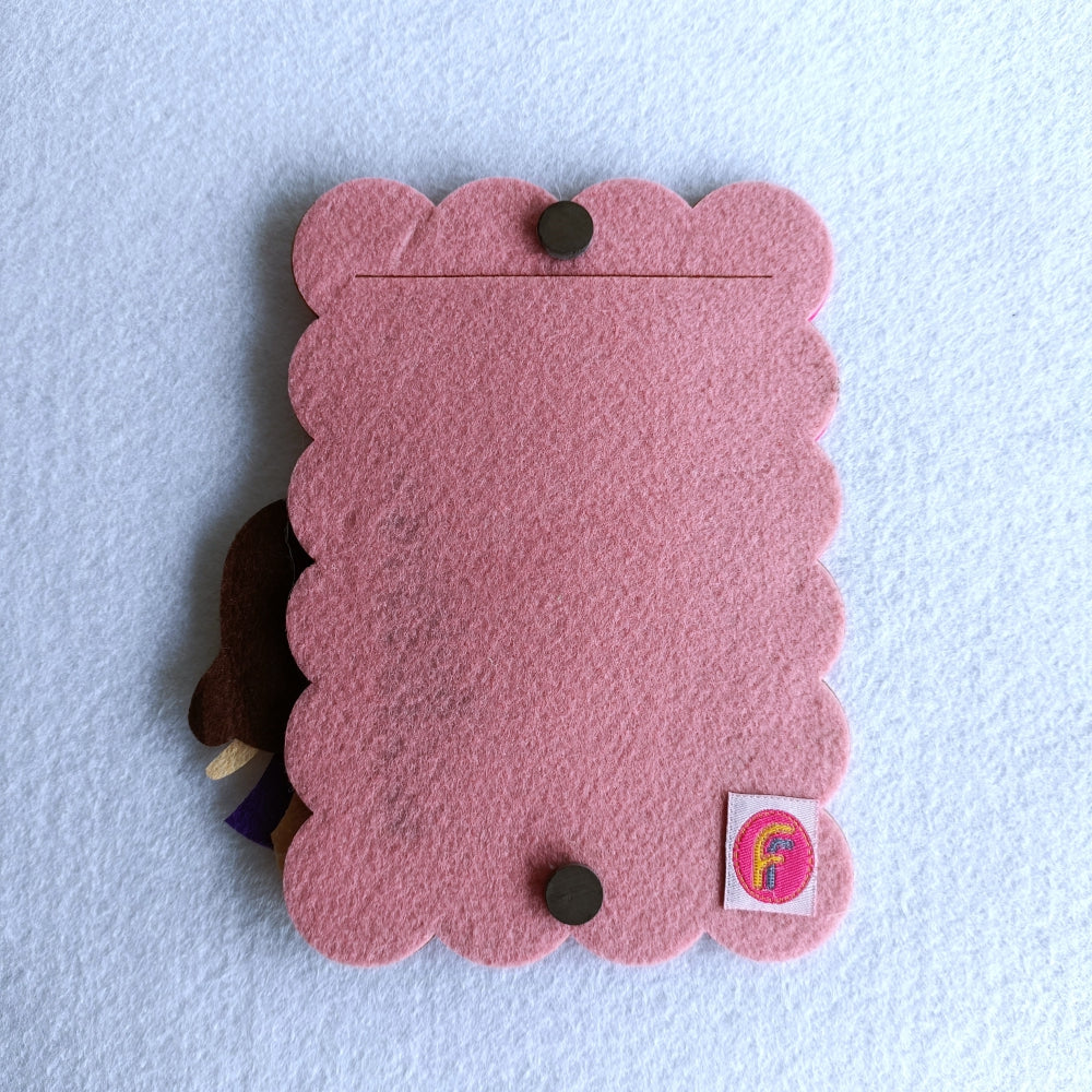 Pretty as a Doll | Personalised Magnetic Felt Photo Frame