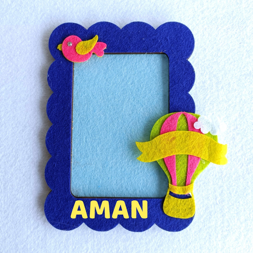 Cloud Nine Memories | Personalised Magnetic Felt Photo Frame