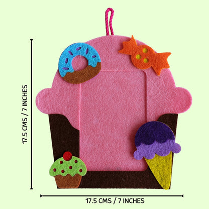 Candyland Frame | Personalised Magnetic Felt Photo Frame