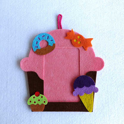 Candyland Frame | Personalised Magnetic Felt Photo Frame